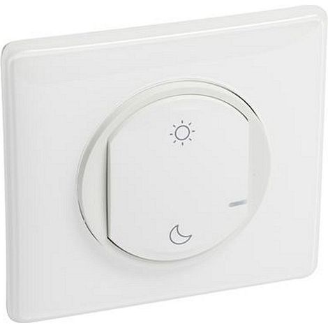 Commande sans fils Lever/Coucher Céliane with Netatmo - plaque blanc (199167)