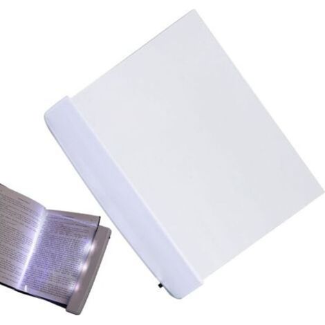 Lampe de Lecture Plate - Pince Amovible et Éclairage LED pour Pages Liseuse pour Lit pour Adultes Bureau Chevet Chambre Salle de Séjour École Dorm Voyage (1/5)