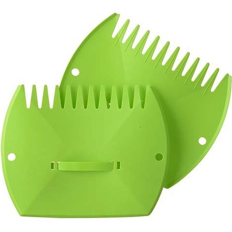 Nature – Ramasse-feuille manuel ergonomique en plastique – Dimensions 30 x 37 cm – Poignées intégrées pour ramassage facile – Coloris vert (1/6)