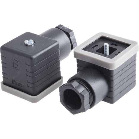 Connecteur pour électrovanne, Femelle, 3P+E, Montage sur câble 10A, 250 V c.a., PG11 ( Prix pour Paquet de 5 )