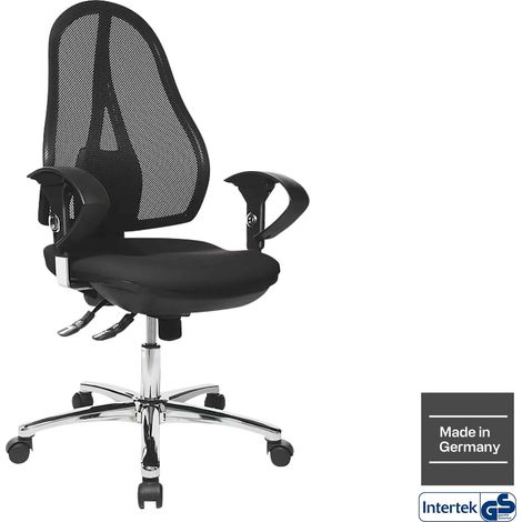 TOPSTAR Chaise de bureau Open Point SY Deluxe noir avec accoudoirs compris (1/3)