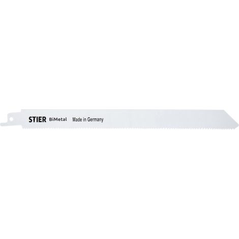 Lame de scie sabre STIER ST210/1,8-2,5/5 BI (bois avec clous restants, palettes) 5 pièces