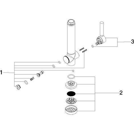 Dornbracht 90121109711-00 Douchette Rince-bouche PIÈCES DE RECHANGE
