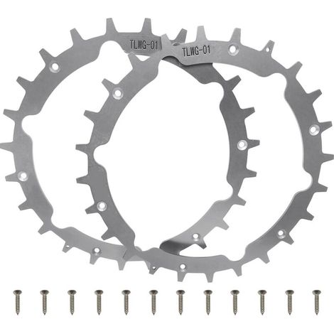 Bardusch-Pointes de tondeuse à gazon en acier inoxydable pour robot tondeuse Gardena Sileno City 212 mm avec 12 vis, amélioration de la traction pour tondeuse robot Gardena