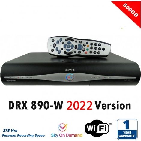 Récepteur Boitier SKY+HD BOX WIFI - DRX 890W - Nouveau Disque Dur 500GB (250Hrs) - Garantie 1 an, plus de 70 chaînes HD (1/2)