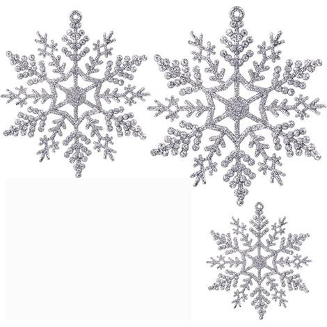 27 décorations flocons de neige, décorations à suspendre flocons de neige, Sn (1/4)
