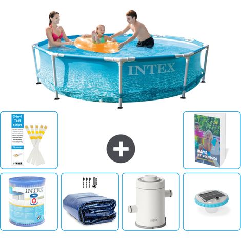 Intex Piscine Tubulaire Ronde - 305x76 cm - 7-pièces  S101 (1/5)