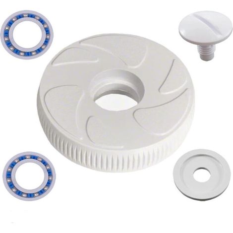Petite roue adaptable pour robot de piscine Polaris 280 180 C16 + 2 roulements, vis et rondelle (1/4)