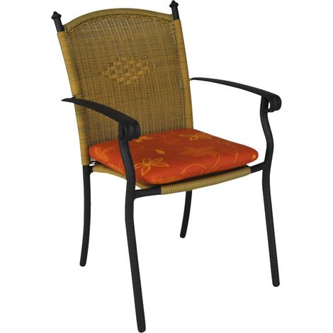 Coussin pour Chaise 42 x 42 cm, Design Corfou Terre (sans Chaise)