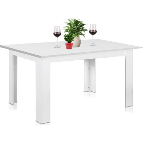 Tavolo Allungabile Cucina Sala Pranzo da 90 a 120 x60x78cm Bianco Estensibile (1/5)