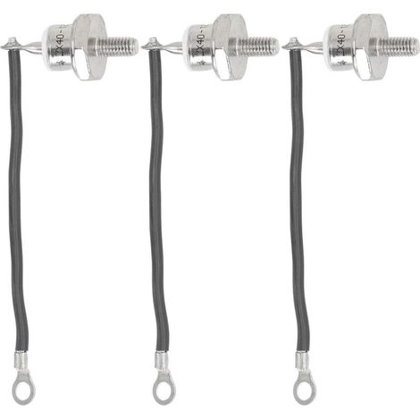 Moteur Diesel professionnel de Diode de redresseur de générateur de 3 pièces avec le câble pour la ligne noire négative de 40A (1/5)