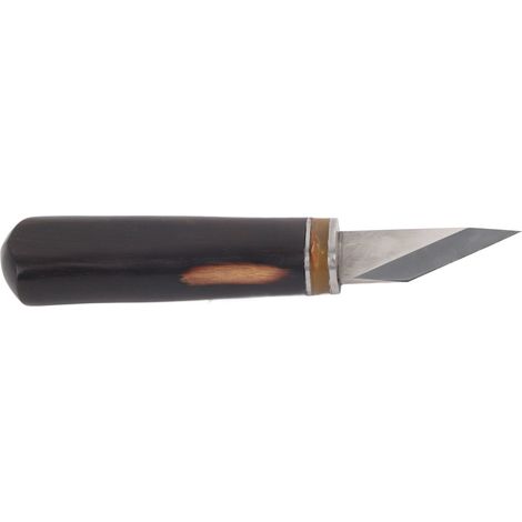 Couteau à Découper le Cuir Professionnel - Manche en Bois pour Travail du Cuir DIY (1/5)