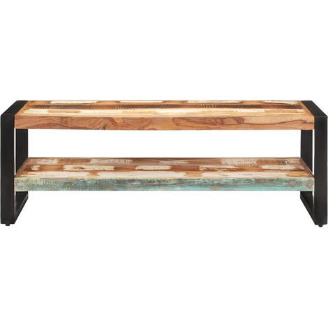 Maison Exclusive - Tavolino da Salotto 120x60x40 cm in Legno Massello di Recupero (1/5)