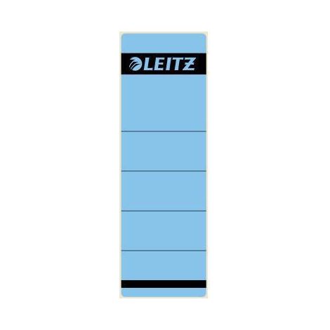 LEITZ Ordnerrückenetikett Leitz breit/kurz 61,5 x 192 mm (B x H) selbstklebend ohne Griffloch blau 10Etik./Pack. (1/4)