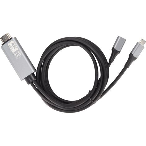 Câble USB-C vers HDMI (projection 4K 60 Hz, extension pour ordinateur portable) (1/4)