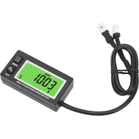Digitaler Drehzahlmesser, Betriebsstundenzähler, LCD-Anzeige, IP65 wasserdicht, Zeitschaltfunktion für handgeführte Aufsitzrasenmäher