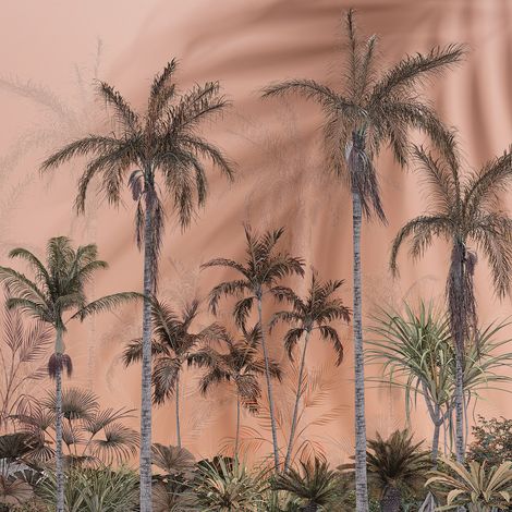 Papier peint panoramique - Forêt Tropicale - 255 cm x 255 cm (1/2)