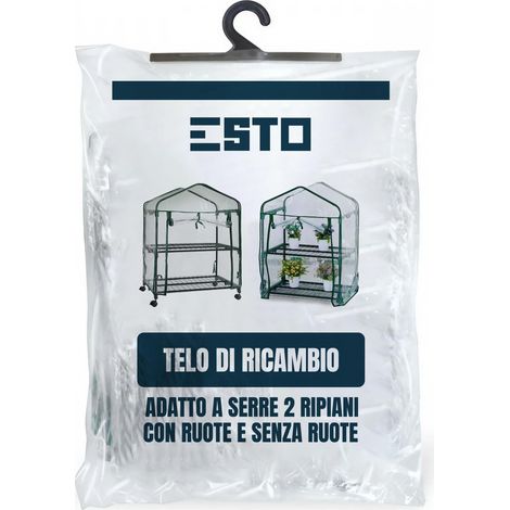 3 ripiani Telo PVC di Ricambio per Serra da Balcone