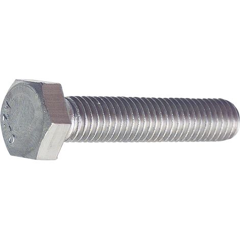 Sechskantschrauben ohne Schaft M10x65 - Maschinenschrauben, Edelstahl A2-70 - 50 Stück