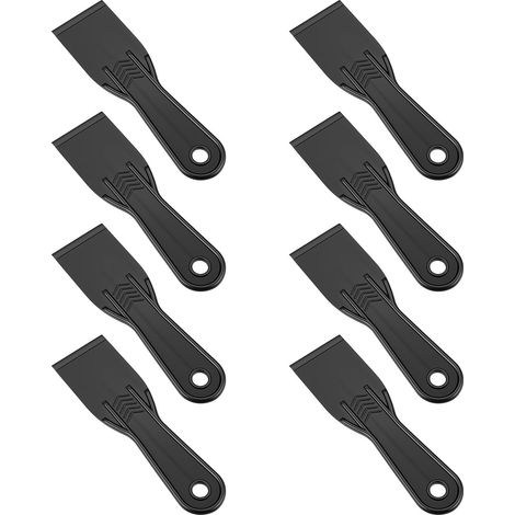 Lot de 8 spatules en plastique flexibles de 5 cm de long pour spatule, réparation de cloisons sèches, plâtre, joints et retrait du papier peint (1/5)