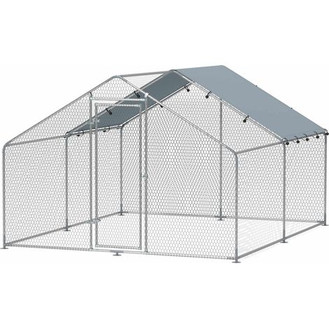 Gallinero grande de metal con cubierta impermeable uv 211771915 211771915 211771915 (1/5)