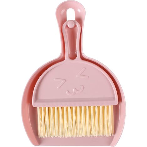 Balai Et Pelle À Poussière - Plastique - Pour Voiture Camping Maison Chat - Compact Avec Trou De Suspension - Lot De 2 (1/5)
