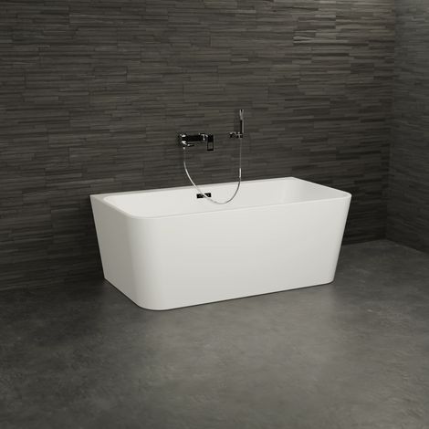 Baignoire Ilot Mint 150 blanche 150 x69 x57 cm, by SPALINA