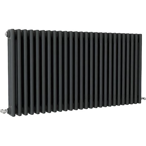 SKY Bathroom Traditional Cast Iron Style Radiator 3 Column Anthracite 600x1190mm (1/5)