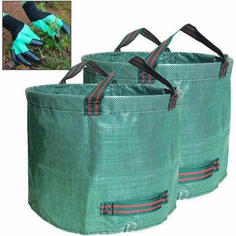 royaluxe - Bac de jardin, lot de 2 sacs de rangement de jardin, 150 g en polypropylène tissé, bac de jardin M2 [292] Extérieur