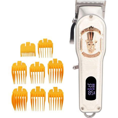 Tondeuse à cheveux électrique multifonction, lames en acier inoxydable, puissante et rechargeable, pour homme, usage domestique et salon, coupe précise, sans fil, kit coiffure. (1/5)