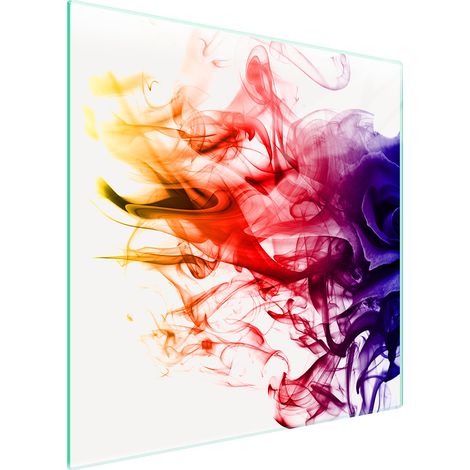 PIASTRA PROTETTIVA IN VETRO PER STUFA 50x52 ROSA (1/5)