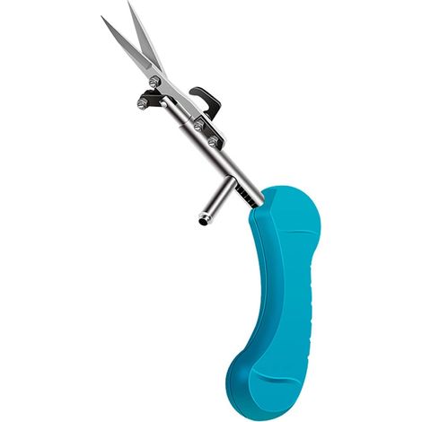 Gartenschere, tragbare Obstschere, spitze Blumenschere, Astschere, Edelstahl-Gartenschere, blau
