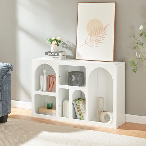 Estantería baja Vågå 110x30x70cm - Blanco [en.casa] (1/5)