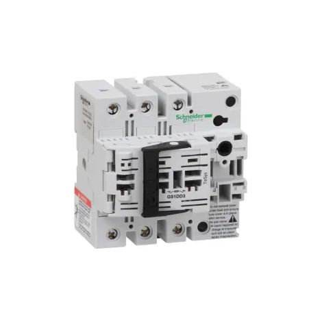 Bloc de base interrupteursectionneur fusible GS1 3P 3 F NFC 32 A - GS1DD3 (1/4)