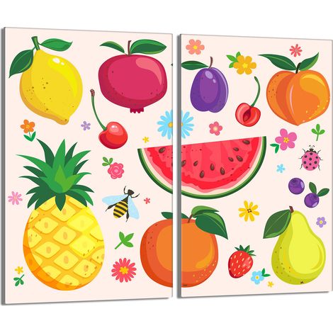 Glasschutzplatte für den Herd 2x30x52 Fruit (1/5)