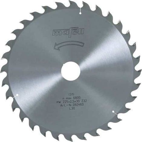 MAFELL Lame scie 225mm Z32 pour Erika 70Ec - 092460 - 225 mm - 2.5 mm - 30 mm - 32 dents
