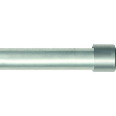 Secodir – Kit tringle à rideau extensible aluminium Ø19mm – Longueur ajustable 110 à 210 cm – Supports réglables 9 à 14 cm – Embouts bouchon