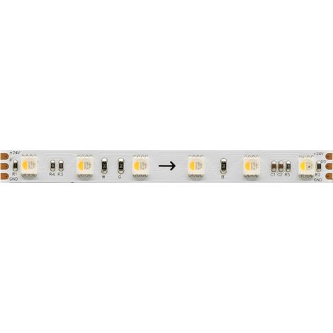 Striscia LED RGB+3000K Fine SPI-3 5 metri 11W/m 24V IP20 con controllo pixel per pixel e 60 LED/m alta densità - Beneito & Faure (1/5)