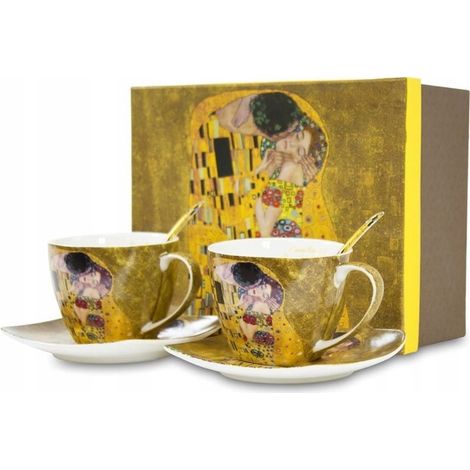Tassenset (2-teilig), Untertasse, Löffel, Klimt, 250 ml, 110619