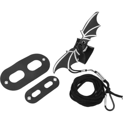 1 juego de pajaritas, ligeras, de cuero y poliéster, ajustables, para reptiles y animales pequeños. (1/5)