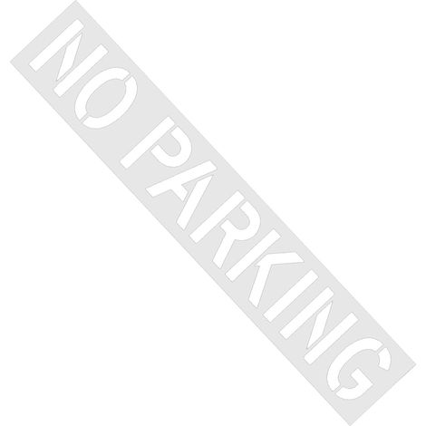 Pochoir No Parking Line - 40,6 x 264,2 cm - Outils de traçage réutilisables en silicone - Panneaux en béton asphalte pour trottoirs en béton asphalte, trottoir, cour, , cour, zones extérieures (1/5)