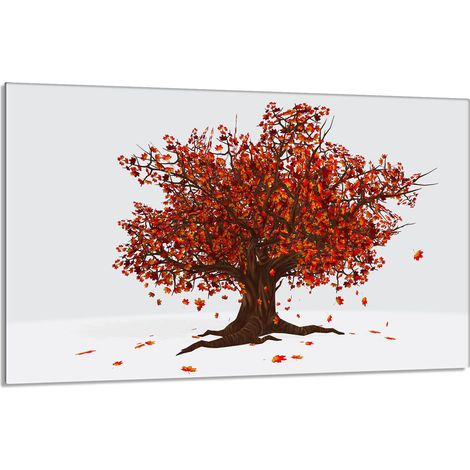 Glasschutzplatte für den Herd 80x52 Baum