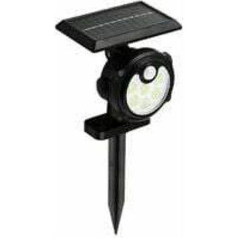 SABIR 36 LED Solar-Außenleuchte, IP65 wasserdichte Solar-Wandleuchte mit Bewegungsmelder, 3 Lichtmodi, 1200 mAh leistungsstarker Solar-Strahler für den Garten (1/5)