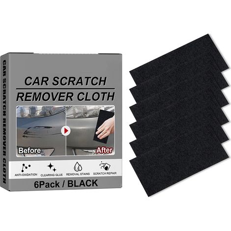 Lot de 6 chiffons nano multi-usages pour réparer les rayures sur la peinture de voiture, les petites rayures, les taches d'eau et le guano. (1/5)