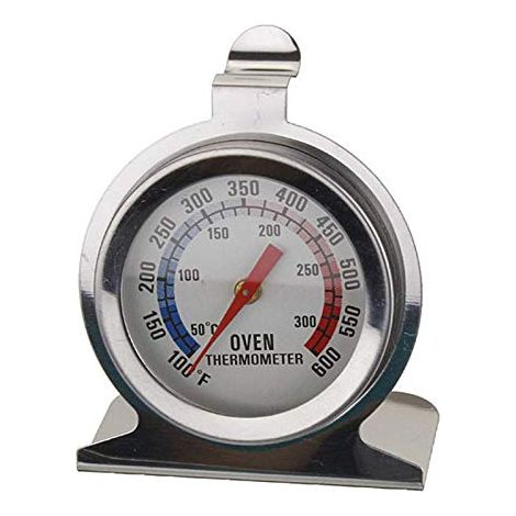 Edelstahl-Ofenthermometer, großes Zifferblatt, Temperaturanzeige, Küchen-Backwerkzeug