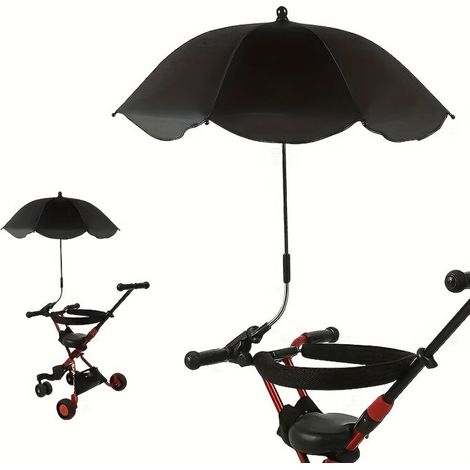 BelleRise - Parasol d'extérieur estival, pince de fixation pour chaise de plage, parasol inclinable à 360 degrés, pare-soleil (1/5)