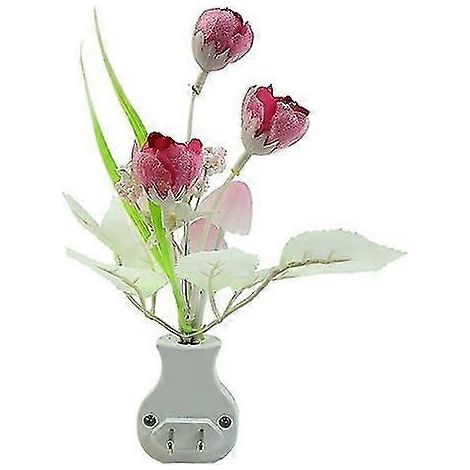 Veilleuse LED Tulipe, lampe douce et romantique à détecteur de mouvement pour chambre de bébé, décoration intérieure (1/5)