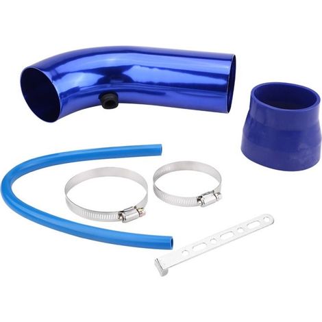 Universelles Kaltluftansaugschlauch-Set für Autos, 76 mm/3 Zoll, blaues Filtersystem (1/5)