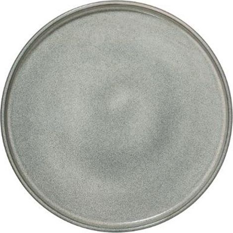 Lot de 6 assiettes plates rondes 27cm en faïence – Compatible lave-vaisselle et micro-ondes – Couleur vert moderne – Secret De Gourmet (1/2)