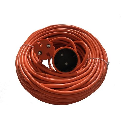 Rallonge Extension Câble électrique jardin orange 10 15 20 25 30 40 m (1/5)